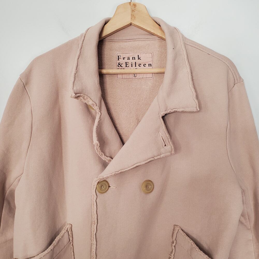 Frank & Eileen Mini Belfast Biscotti Triple Fleece Cropped Sweatshirt Coat Large - Picture 3 of 9